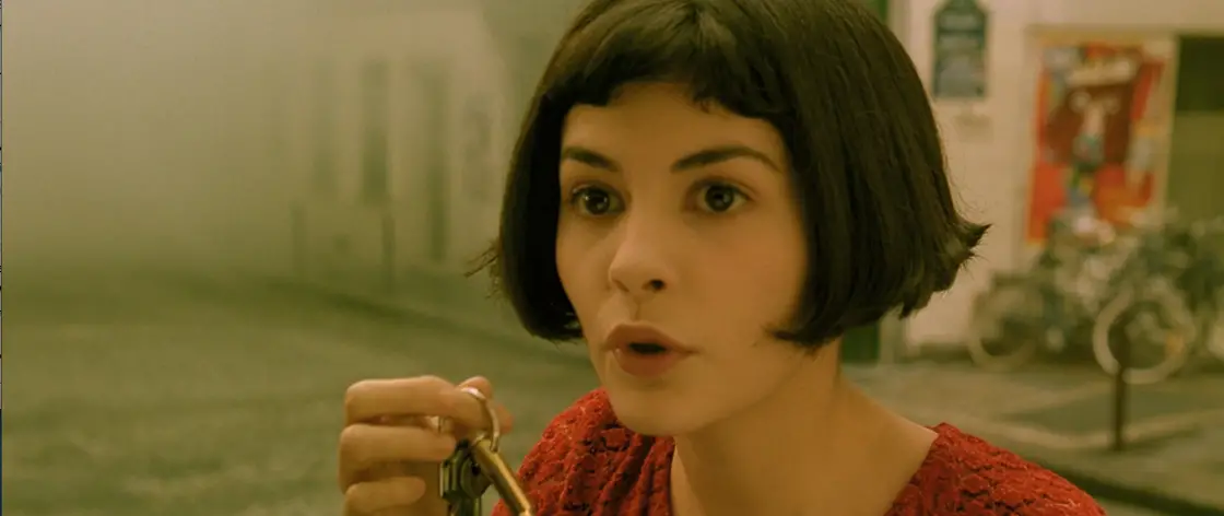 Cheeky Young Woman Looking Like Amelie Poulain in the French Film